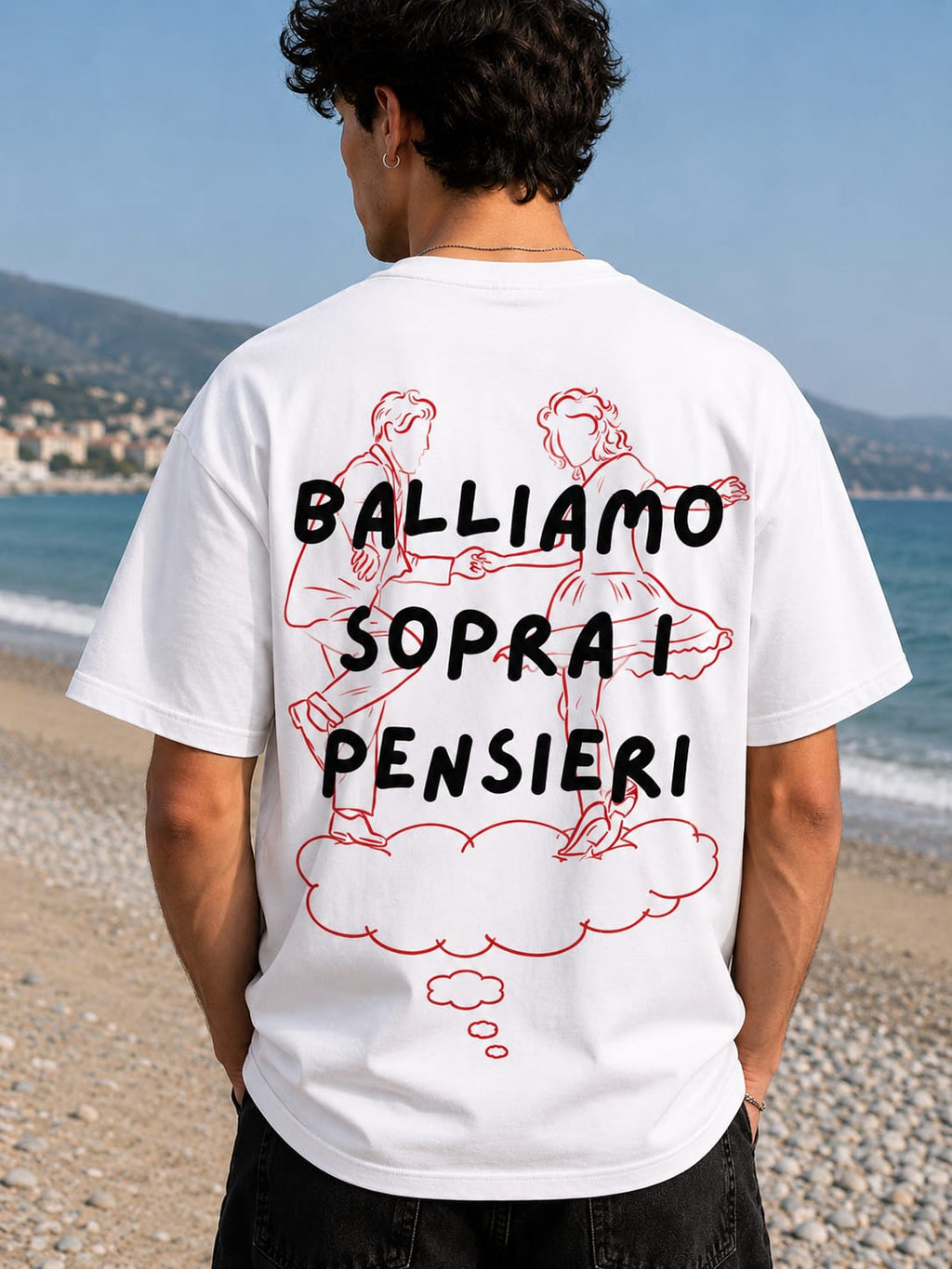 Balliamo sopra i pensieri - T-Shirt Uomo Bianca