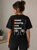 Sorrisi Incontri Caos Insieme - T-Shirt Donna Nera