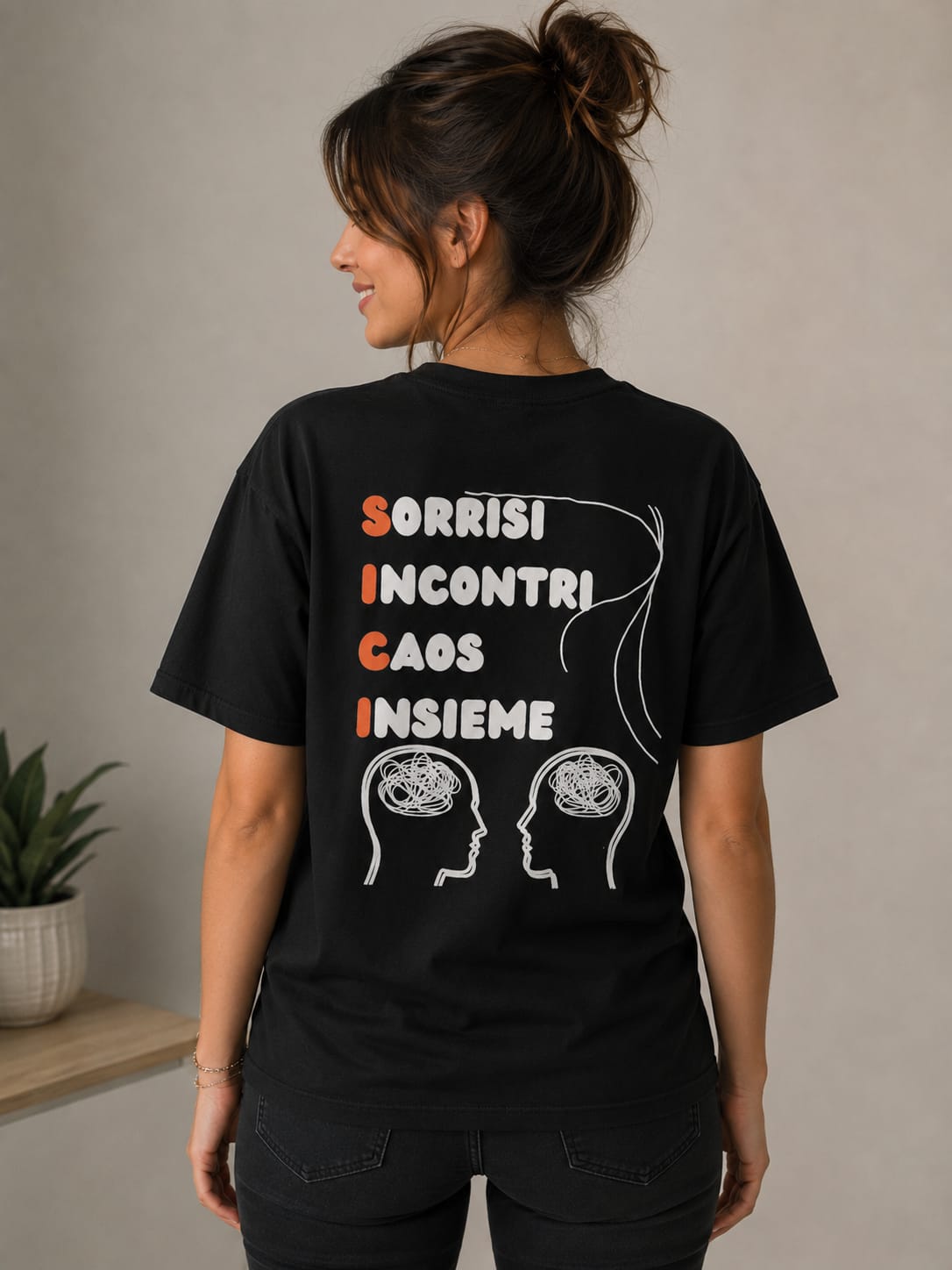 Sorrisi Incontri Caos Insieme - T-Shirt Donna Nera