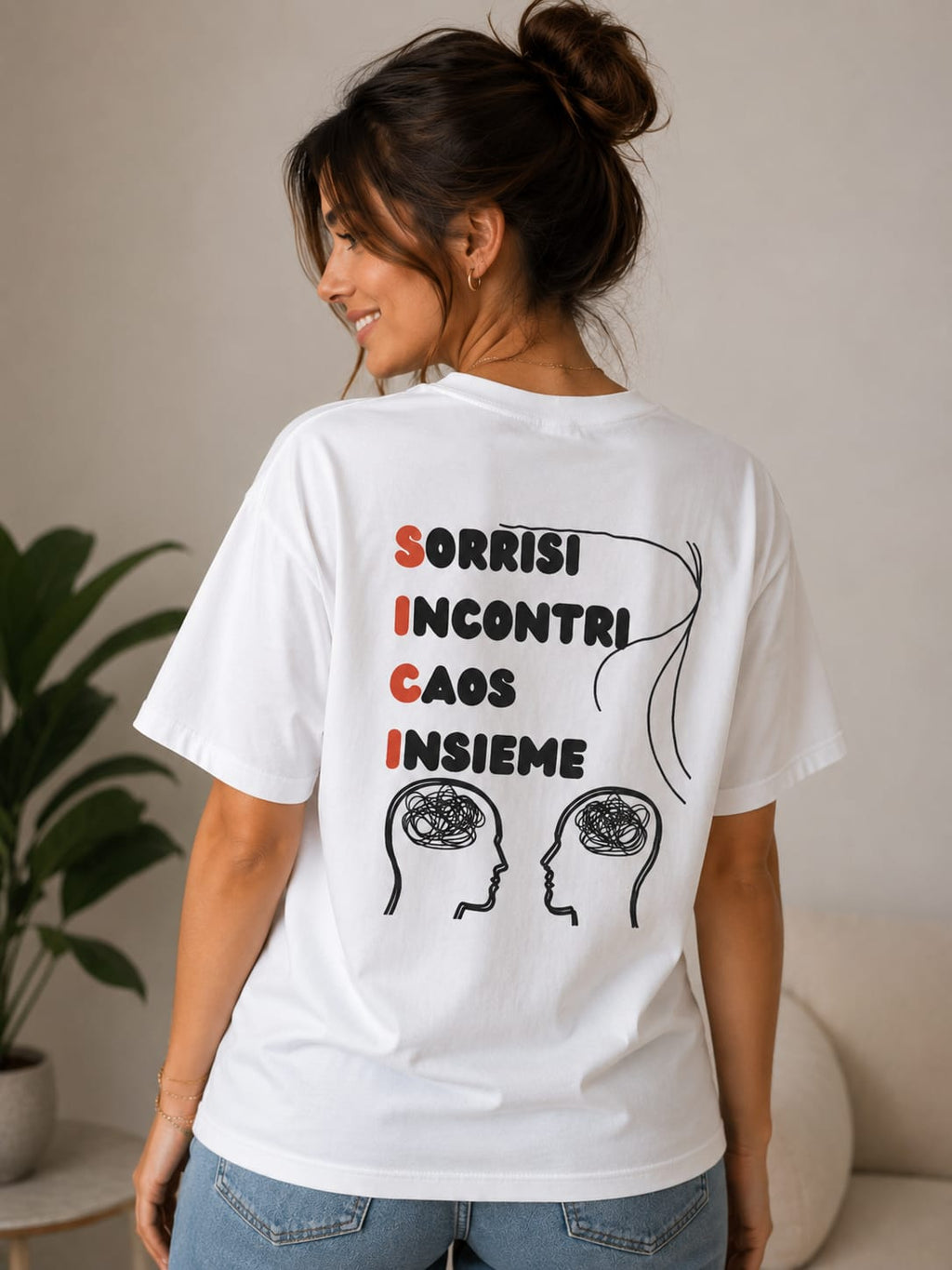 Sorrisi Incontri Caos Insieme - T-Shirt Donna Bianca