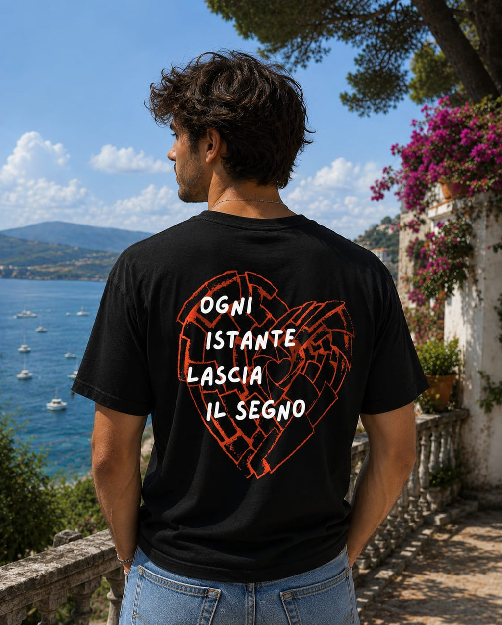 Ogni istante lascia il segno - T-Shirt Uomo Nera