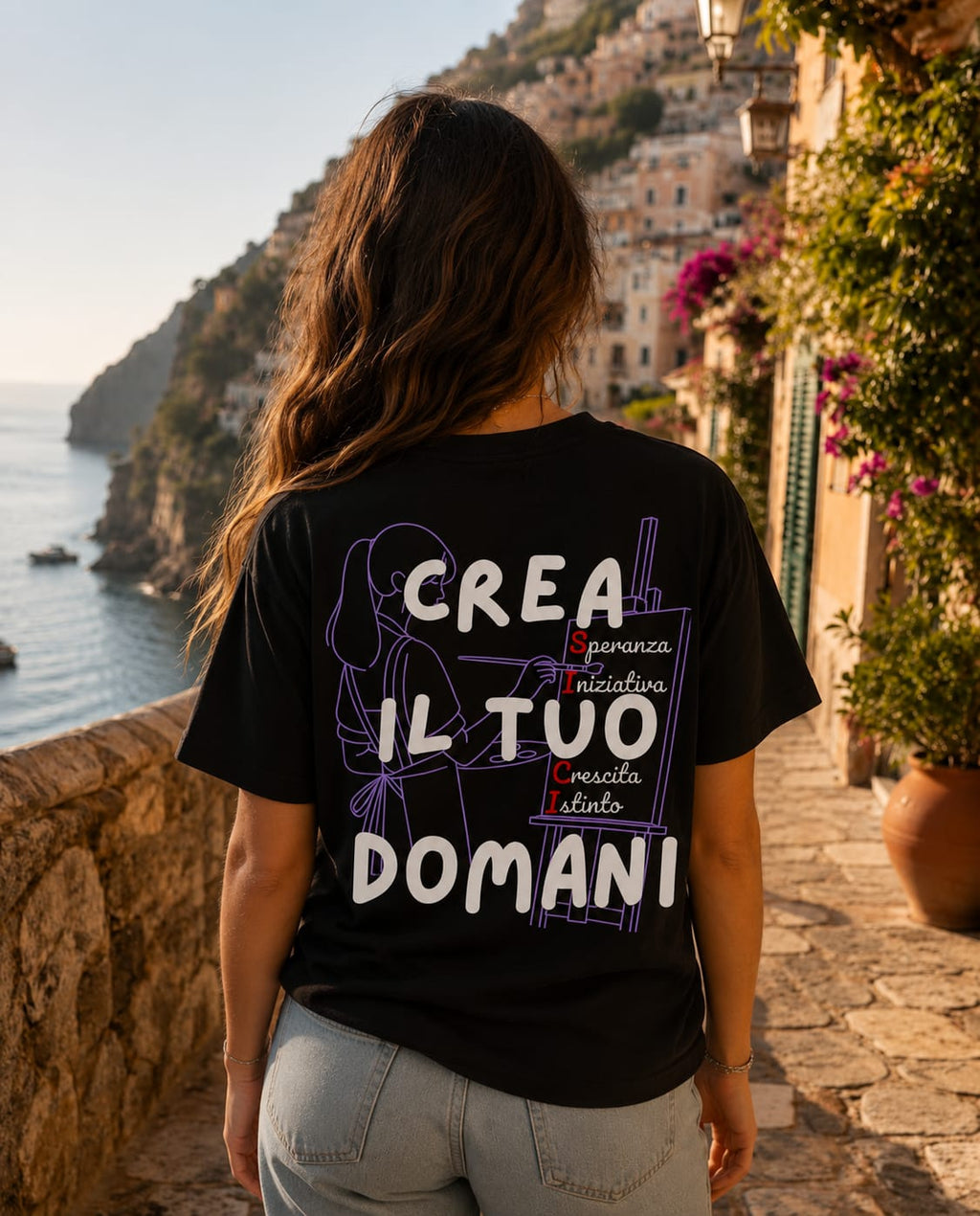 Crea il tuo domani - T-Shirt Donna Nera