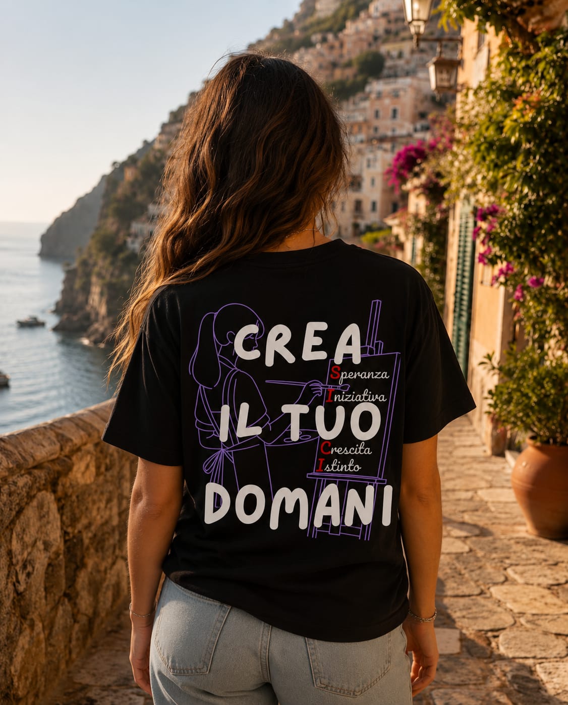 Crea il tuo domani - T-Shirt Donna Nera