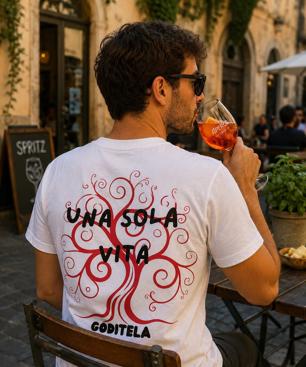 Una sola vita...Goditela - T-Shirt Uomo Bianca