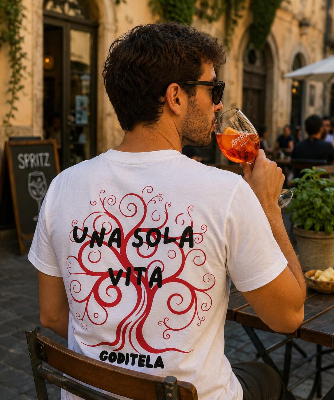 Una sola vita...Goditela - T-Shirt Uomo Bianca
