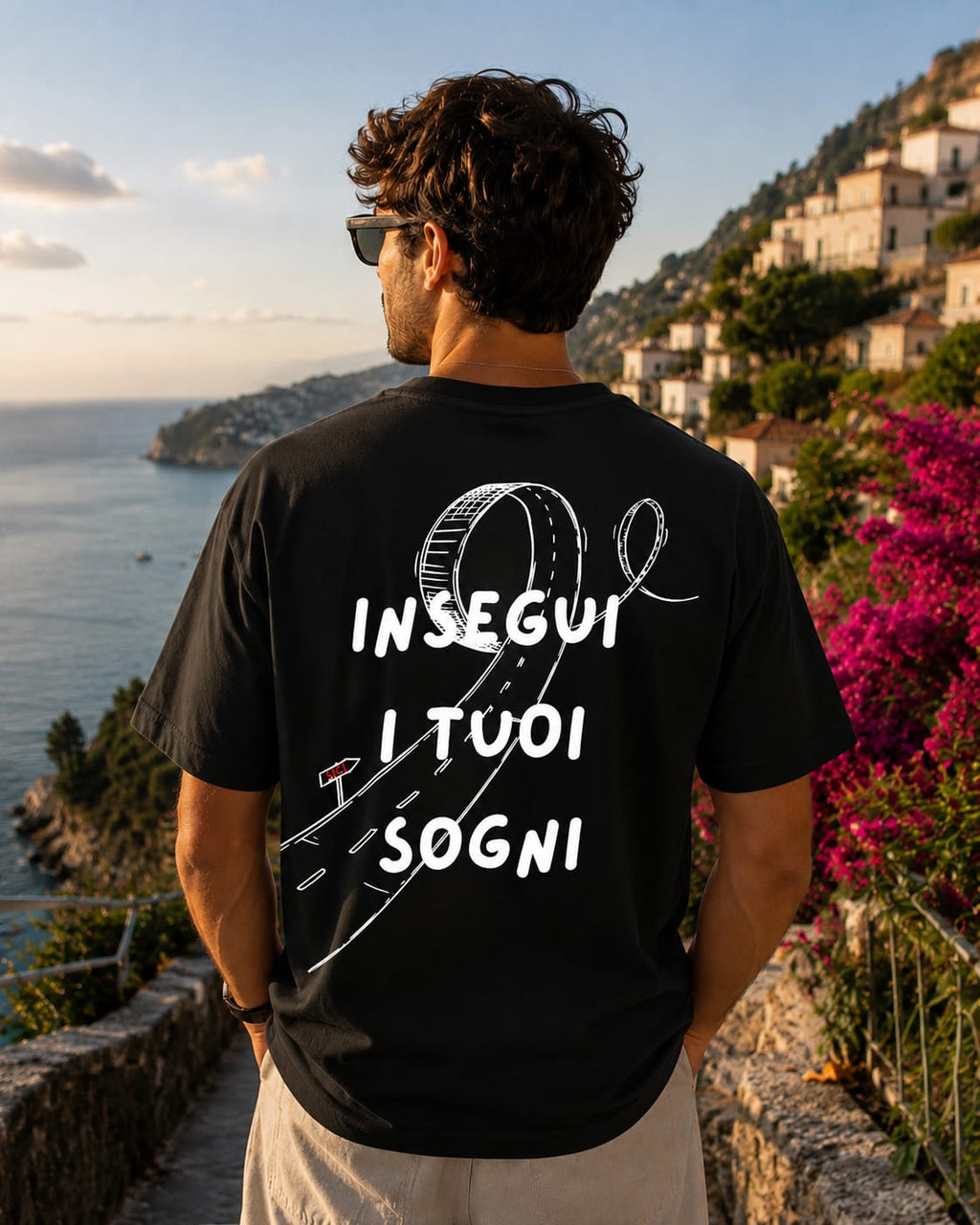 Insegui i tuoi sogni - T-Shirt Uomo Nera