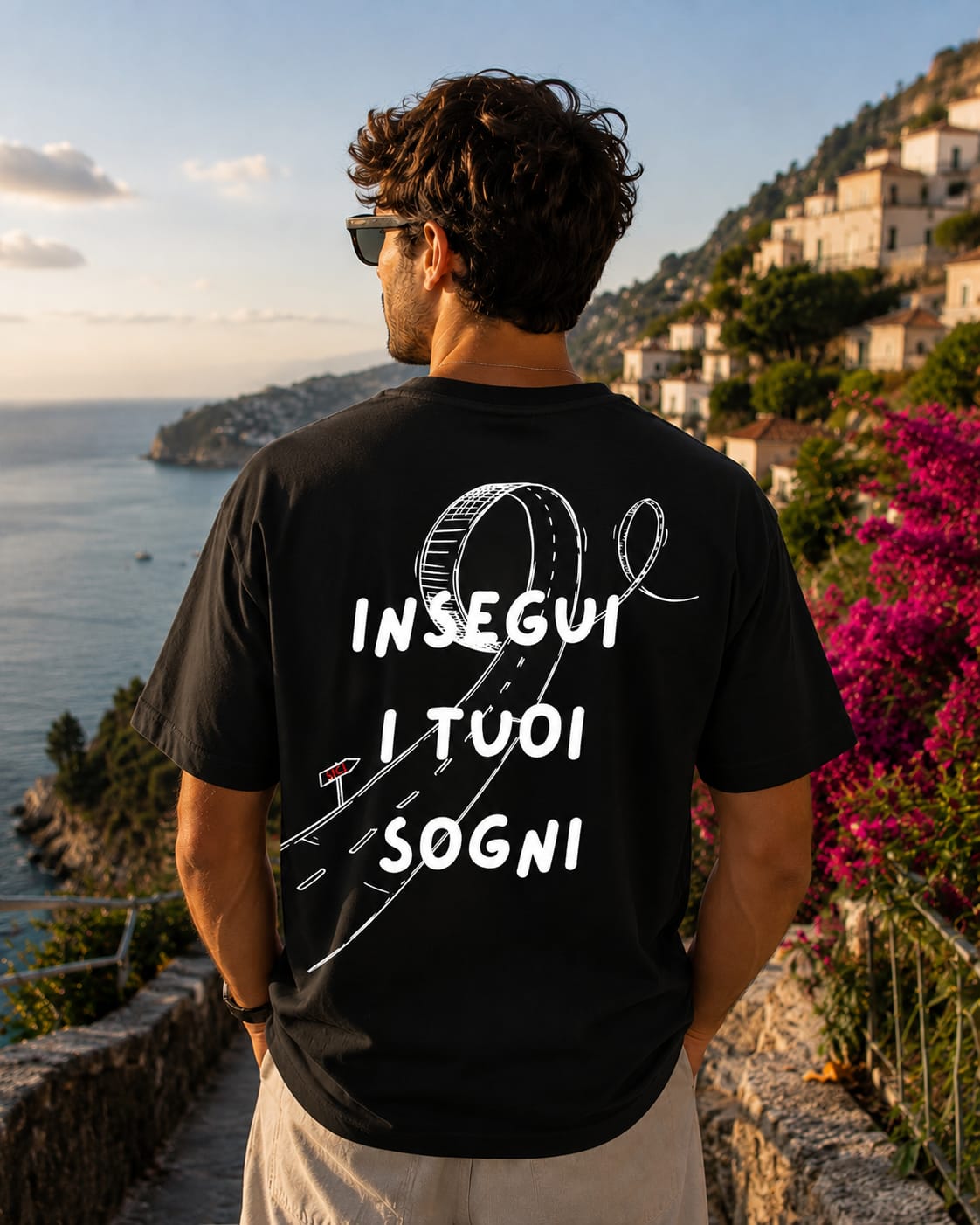 Insegui i tuoi sogni - T-Shirt Uomo Nera