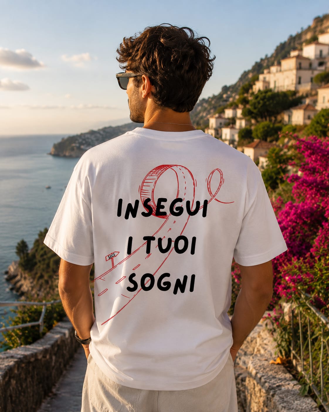 Insegui i tuoi sogni - T-Shirt Uomo Bianca