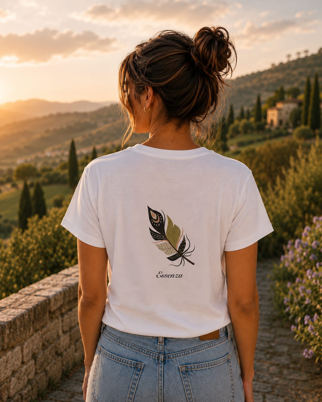 T-Shirt Donna Bianca - Essenza
