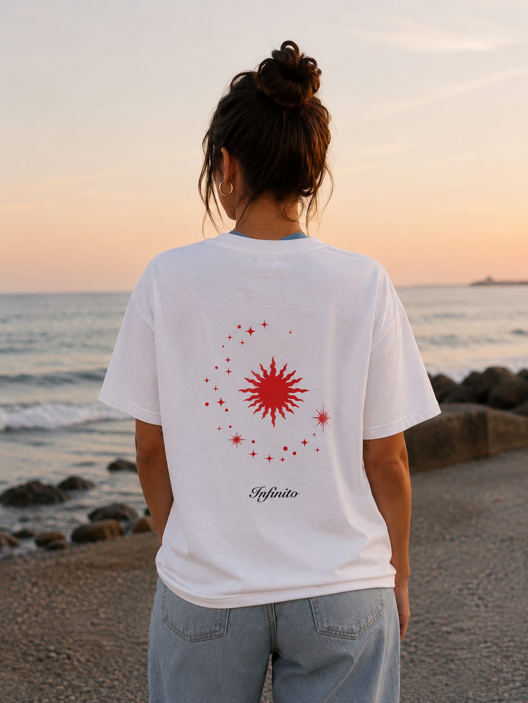 T-Shirt Donna Bianca - Infinito