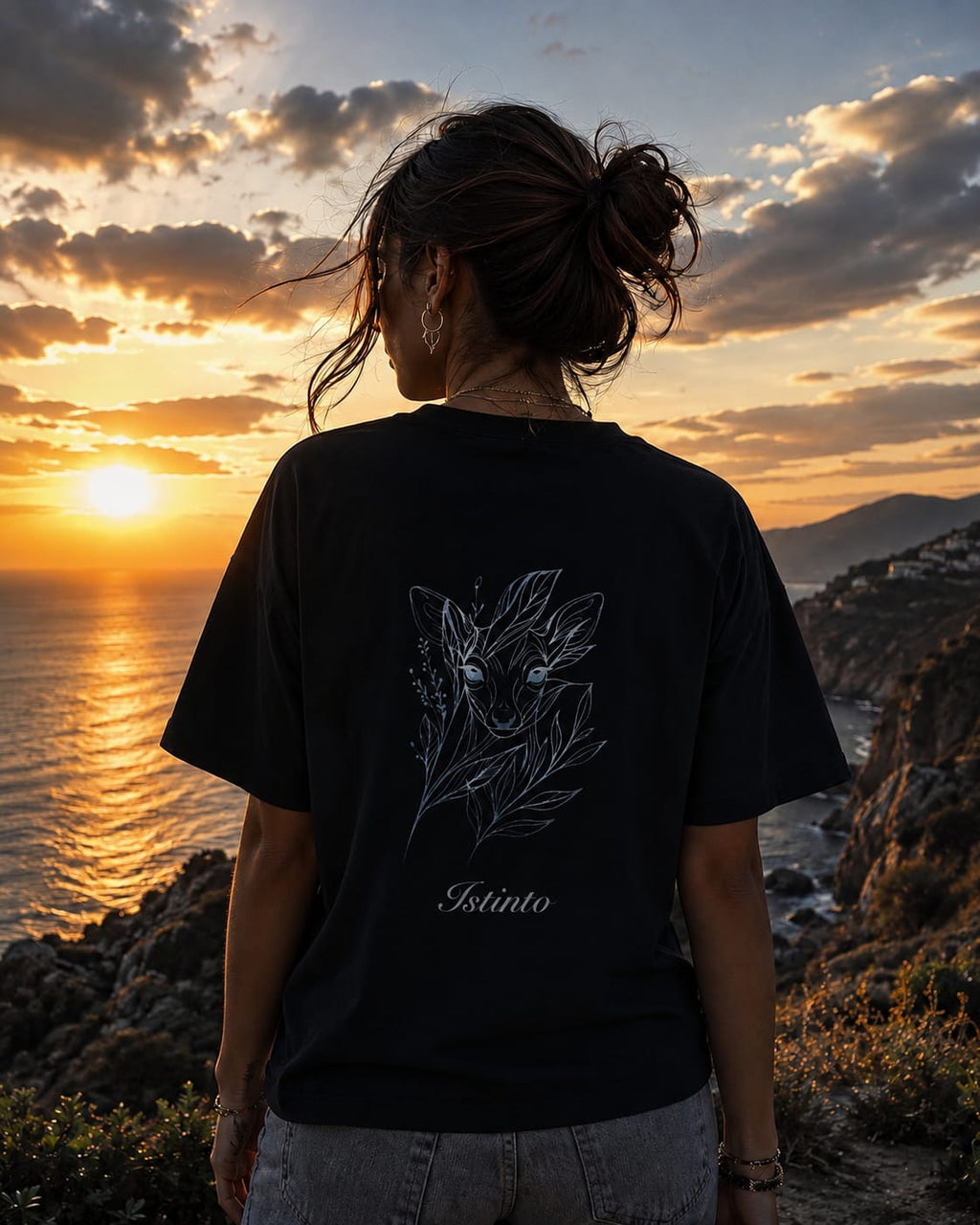 T-Shirt Donna Nera - Istinto