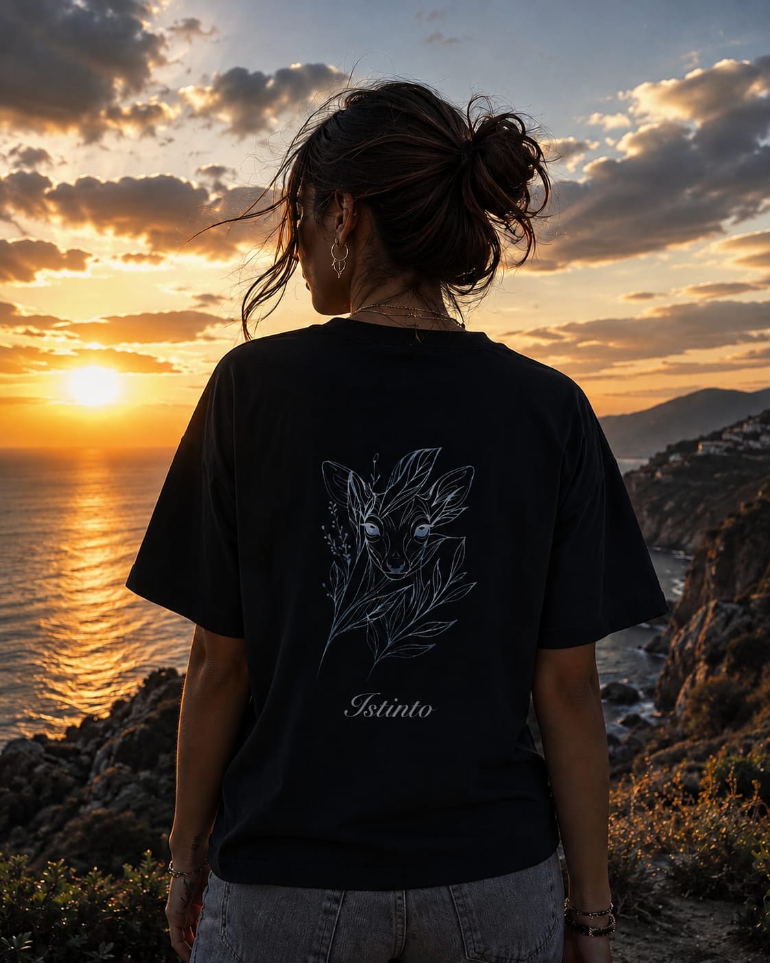 T-Shirt Donna Nera - Istinto