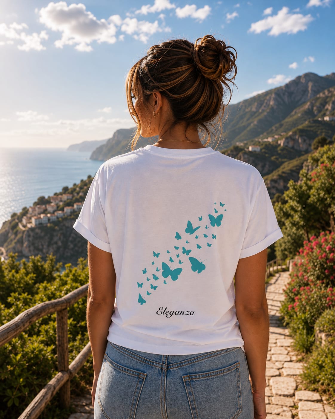 T-Shirt Donna Bianca - Eleganza