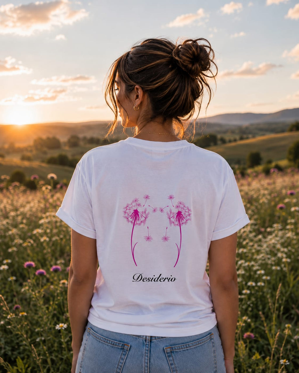 T-Shirt Donna Bianca - Desiderio