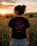 T-Shirt Donna Nera - Crescita