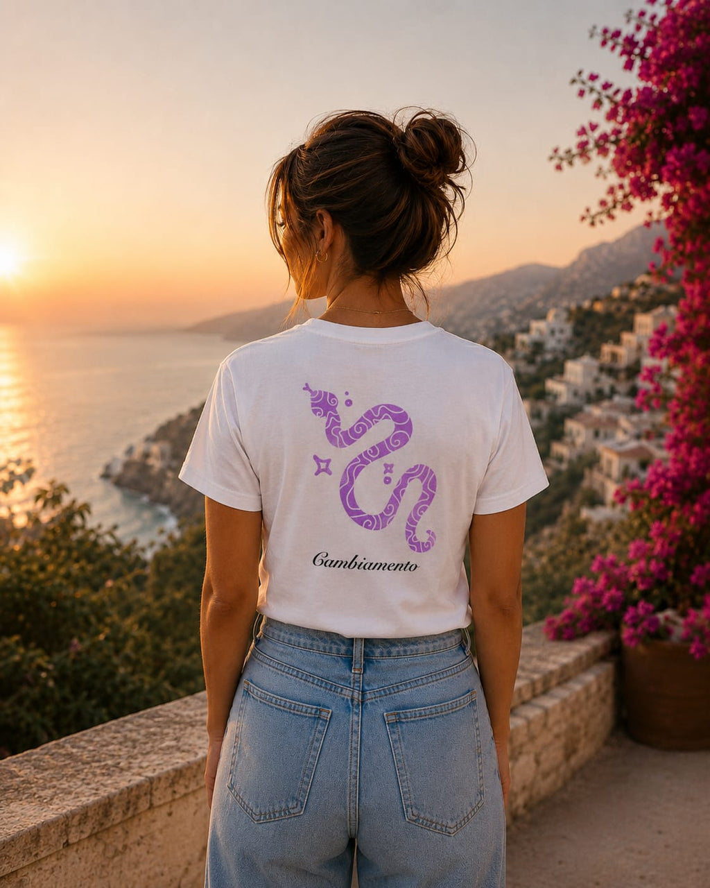 T-Shirt Donna Bianca - Cambiamento