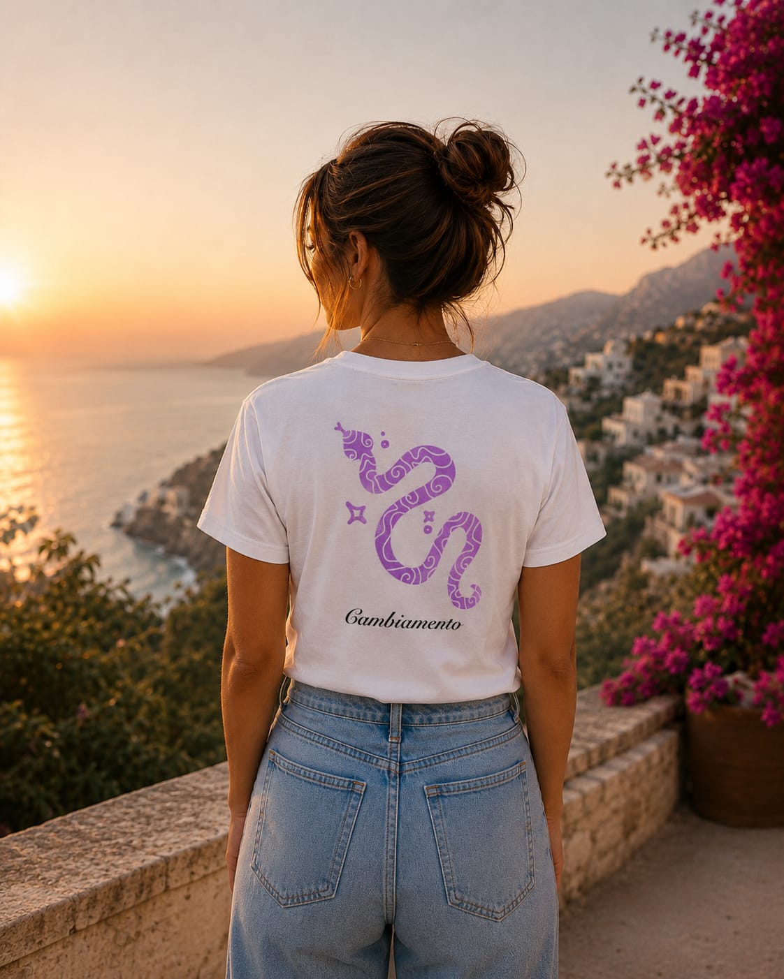T-Shirt Donna Bianca - Cambiamento