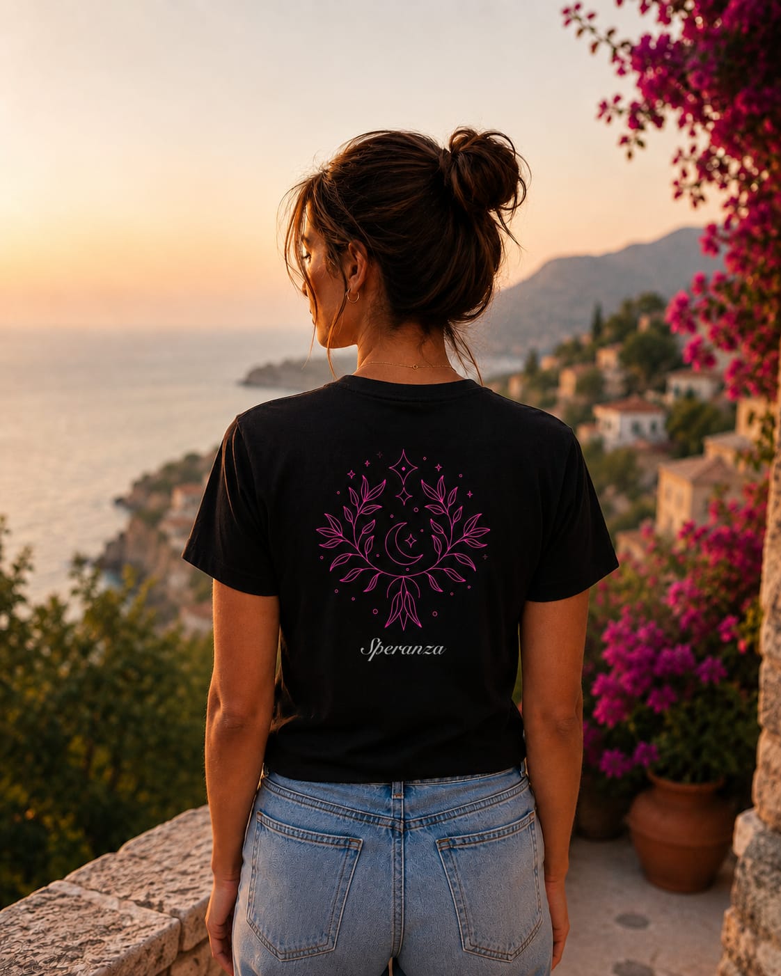 T-Shirt Donna Nera - Speranza