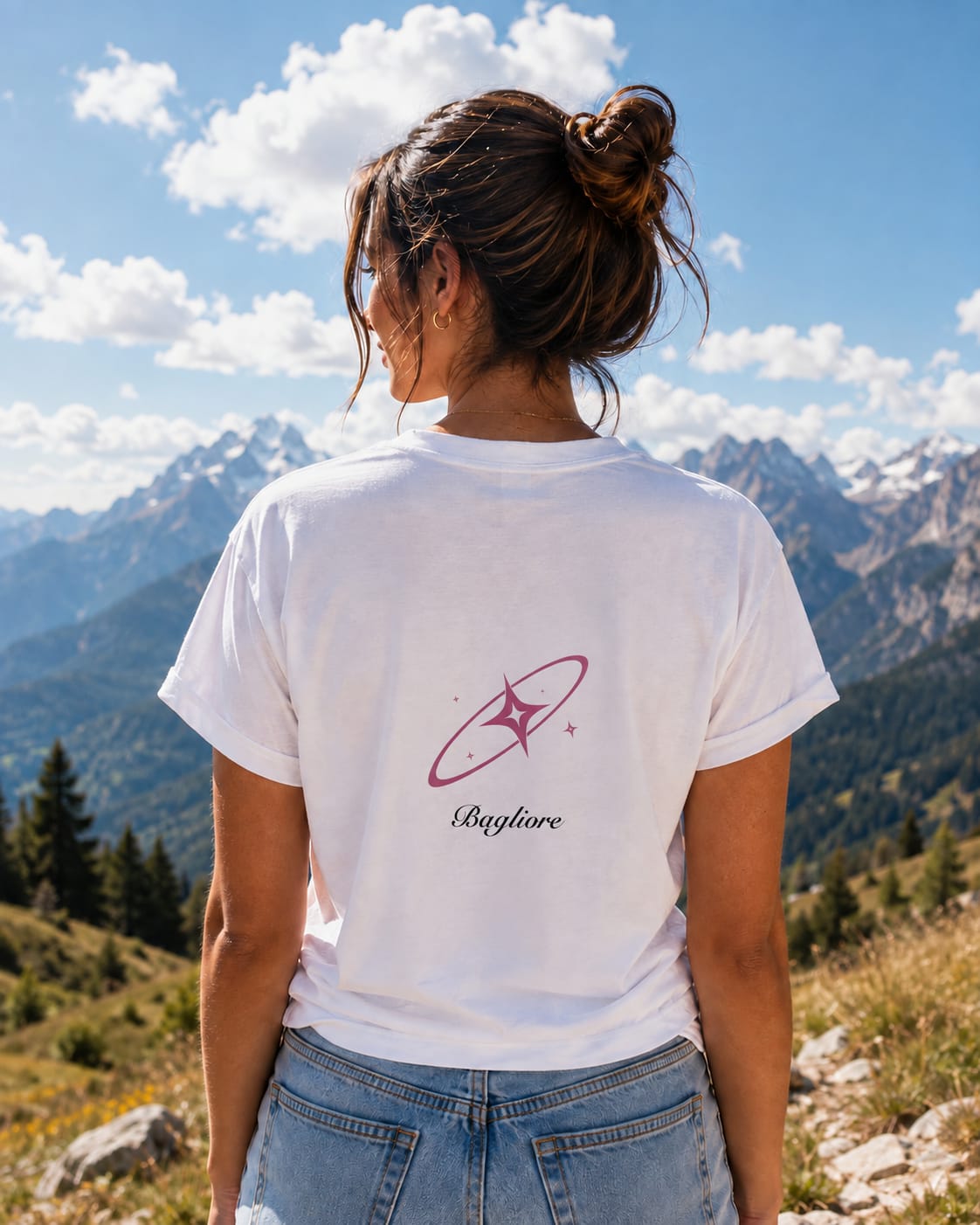 T-Shirt Donna - Bagliore bianca
