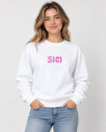 Felpa Donna - Scritta sici rosa