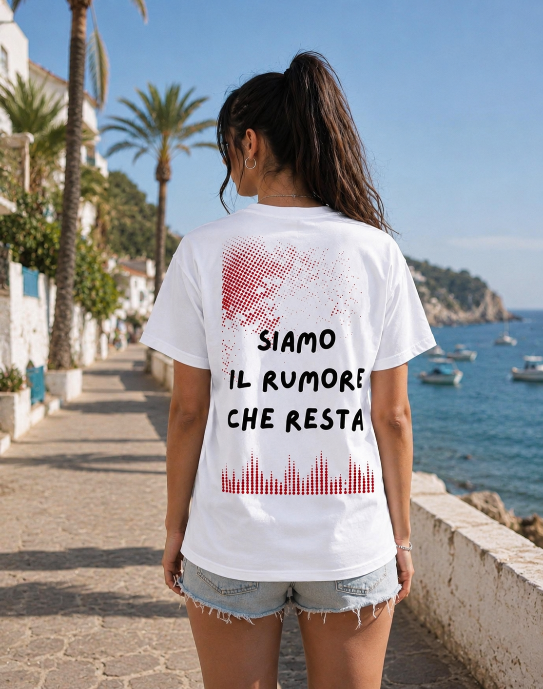 Siamo il rumore che resta - T-Shirt Donna Bianca