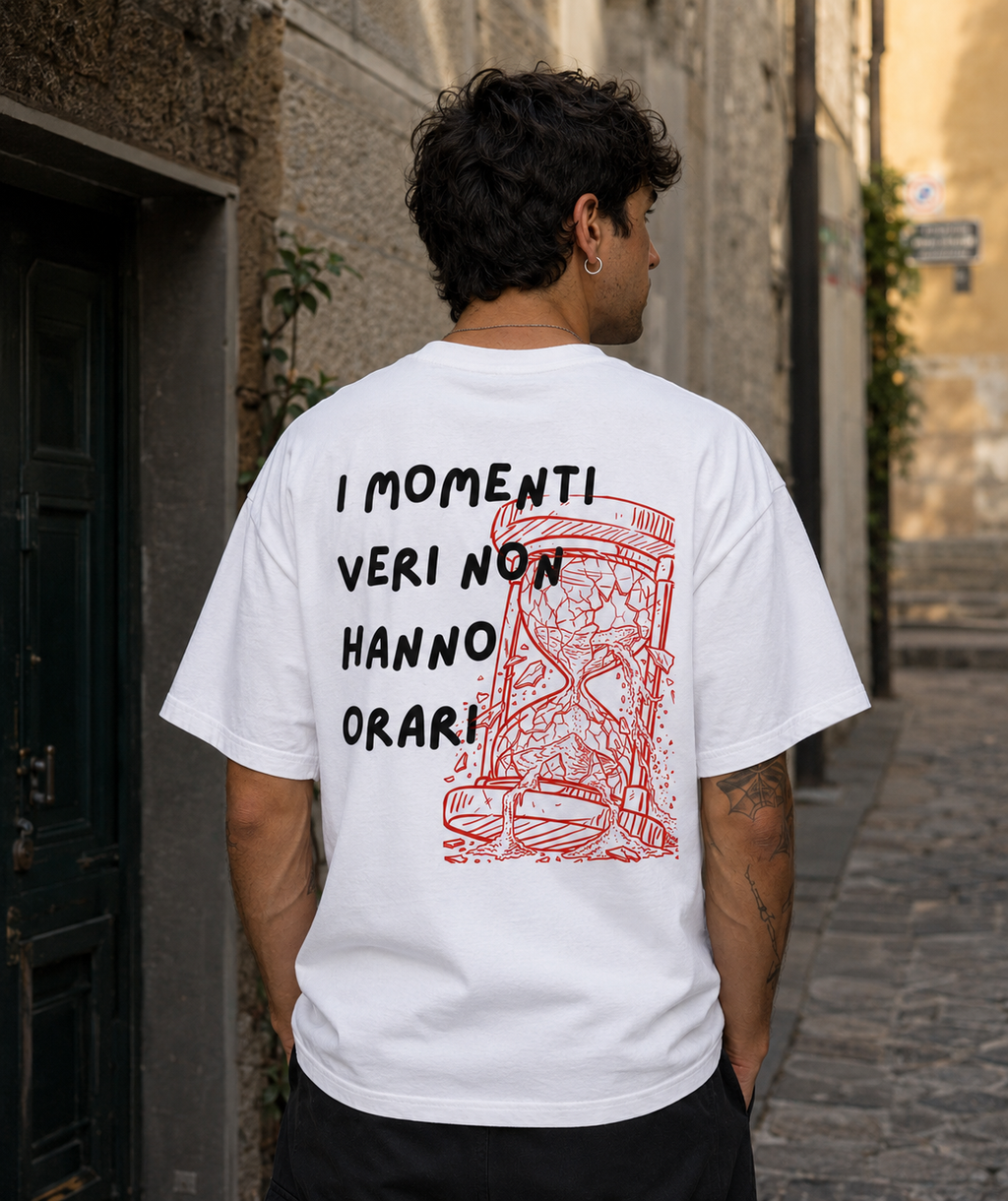 I momenti veri non hanno orari - T-Shirt Uomo Bianca