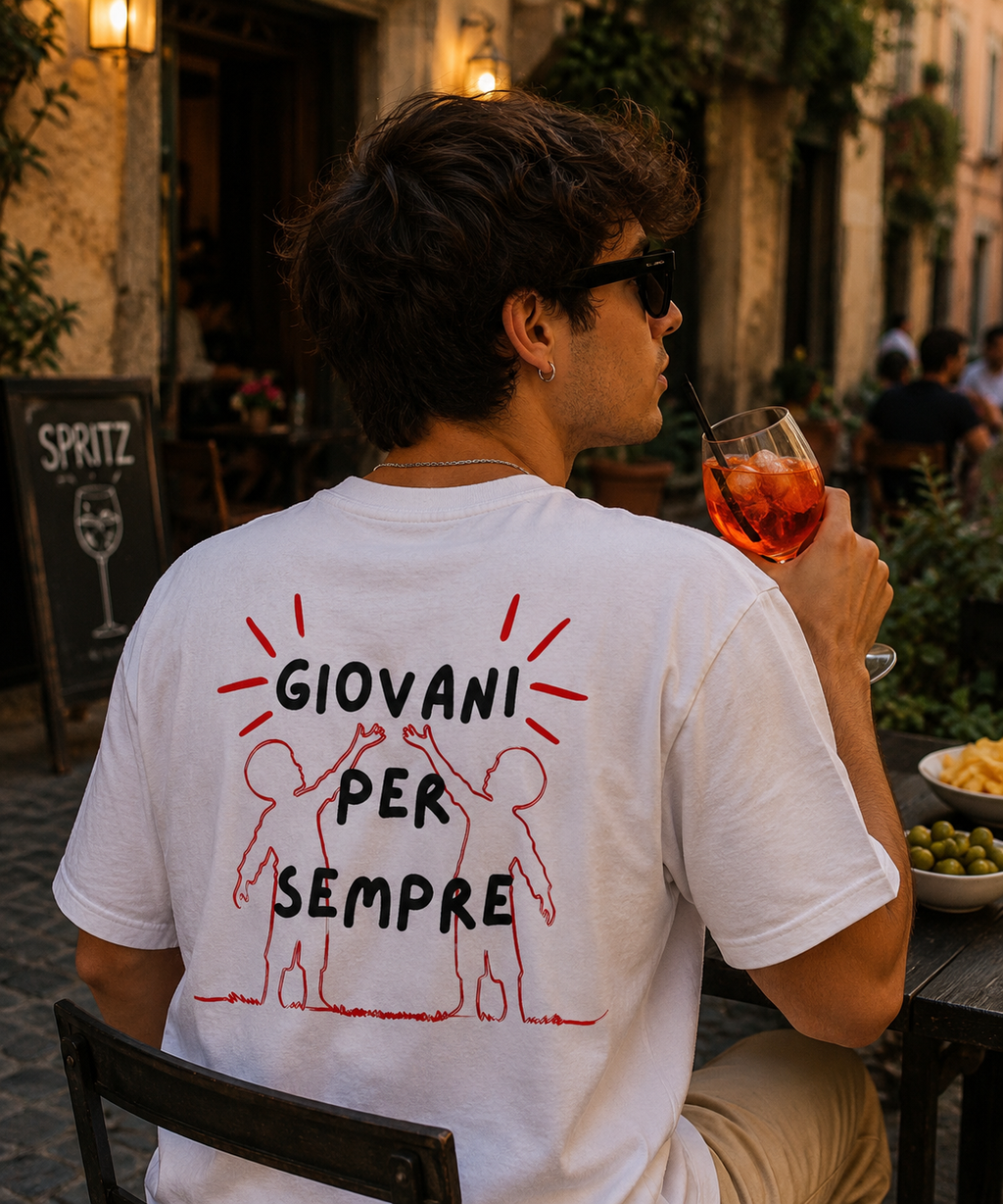 Giovani per sempre - T-Shirt Uomo Bianca