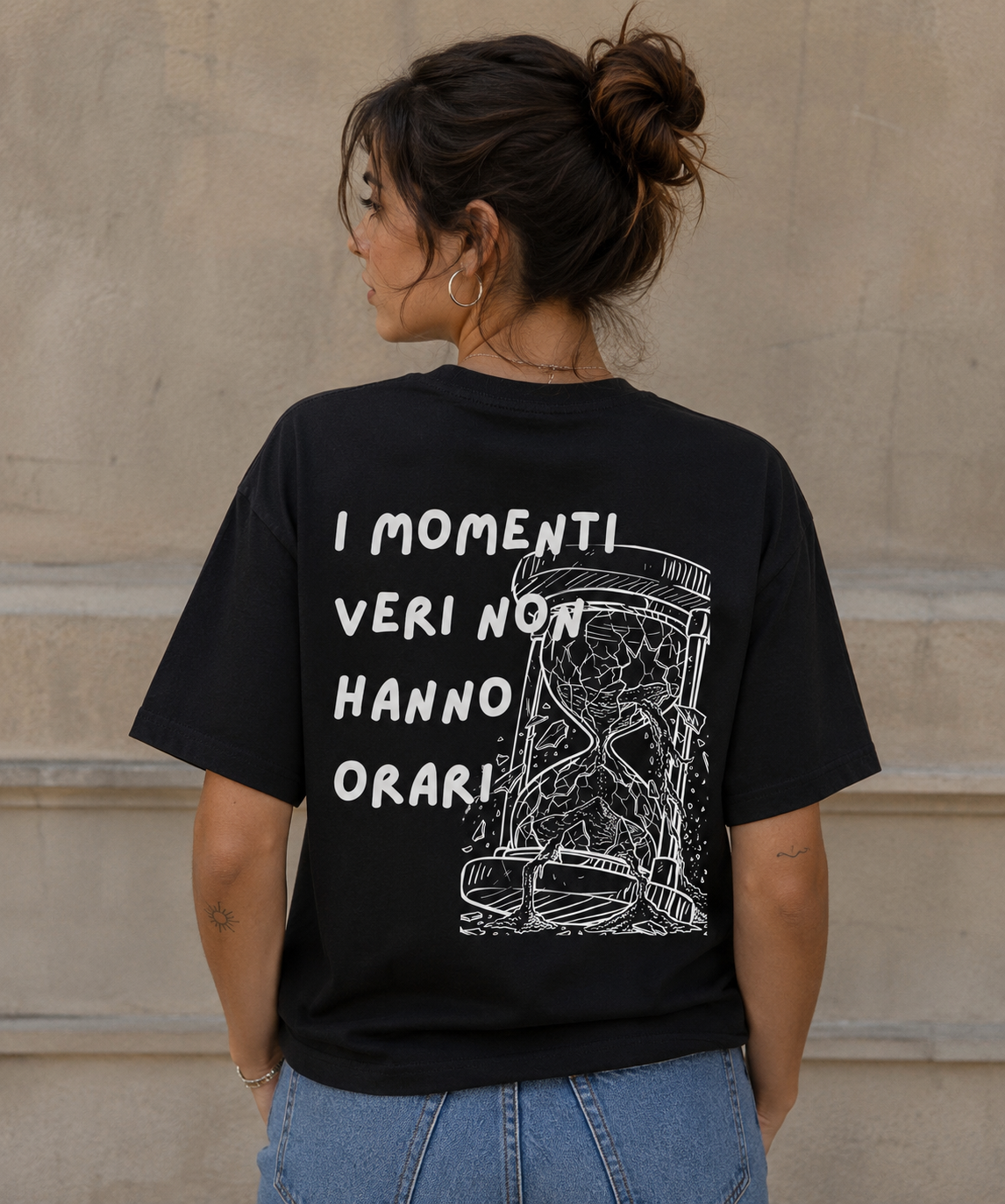 I momenti veri non hanno orari - T-Shirt Donna Nera
