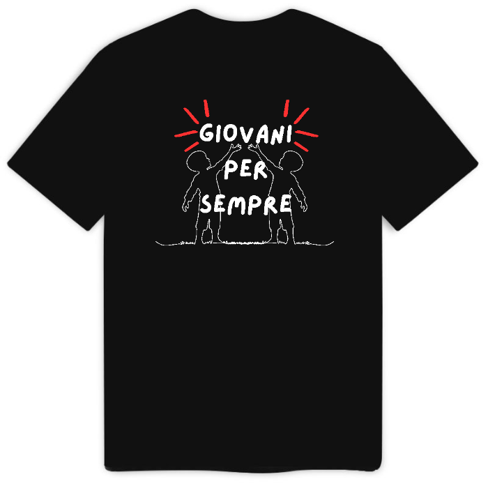 Giovani per sempre - T-Shirt Uomo Nera