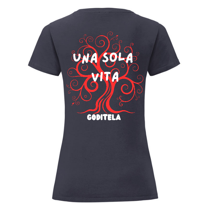 Una sola vita...Goditela - T-Shirt Donna Nera