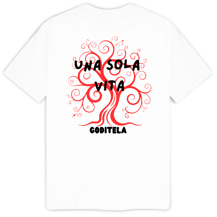 Una sola vita...goditela - T-Shirt Uomo Bianca