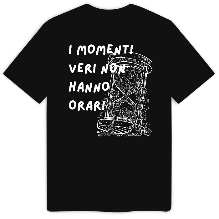 I momenti veri non hanno orari - T-Shirt Uomo Nera