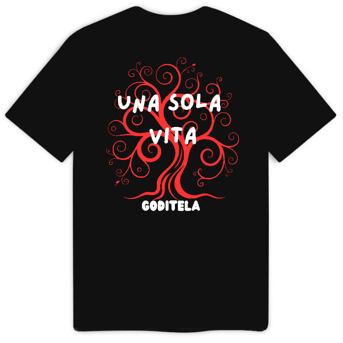 Una sola vita...goditela - T-Shirt Uomo Nera