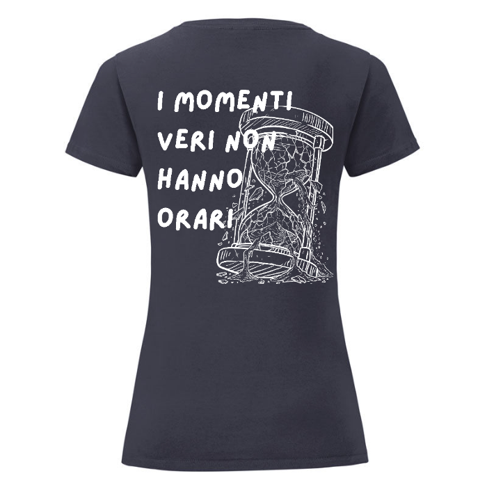I momenti veri non hanno orari - T-Shirt Donna Nera