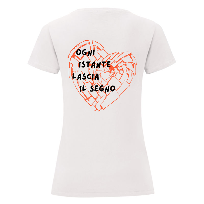 Ogni istante lascia il segno - T-Shirt Donna Bianca