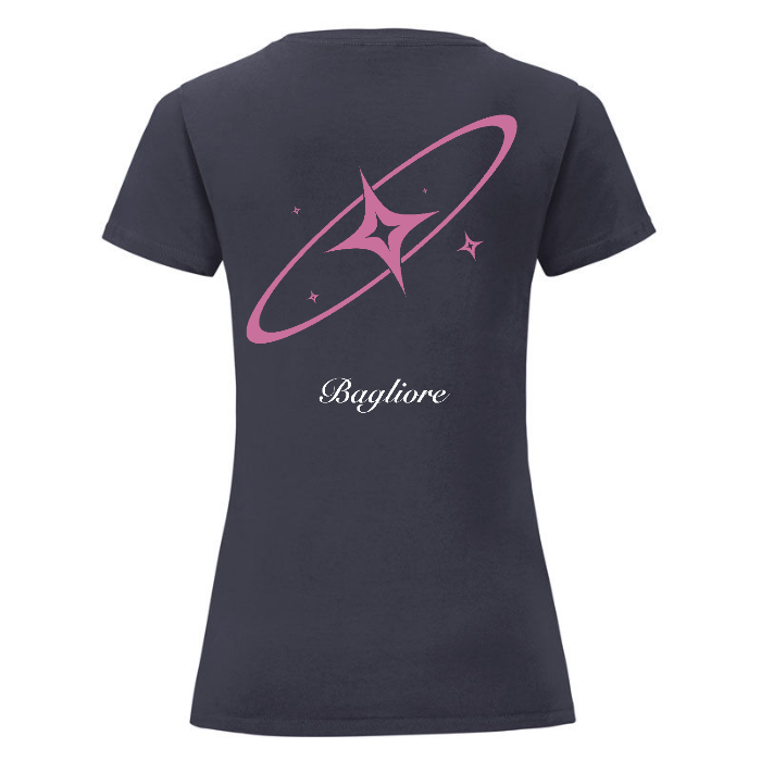 T-Shirt Donna Nera - Bagliore