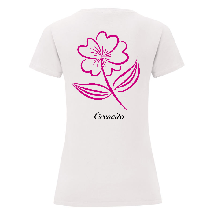 T-Shirt Donna Bianca - Crescita