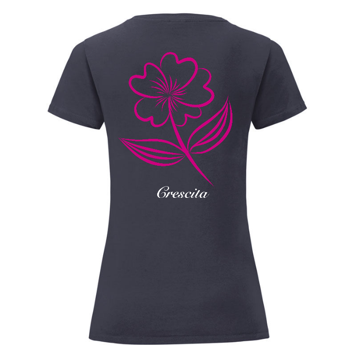 T-Shirt Donna Nera - Crescita