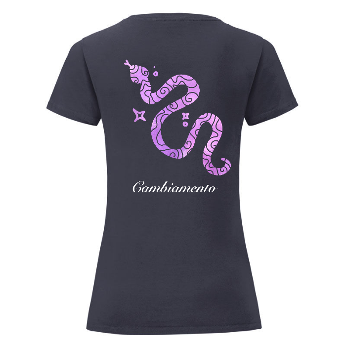 T-Shirt Donna Nera - Cambiamento