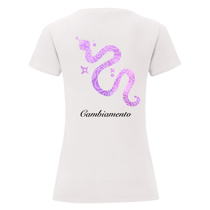 T-Shirt Donna Bianca - Cambiamento