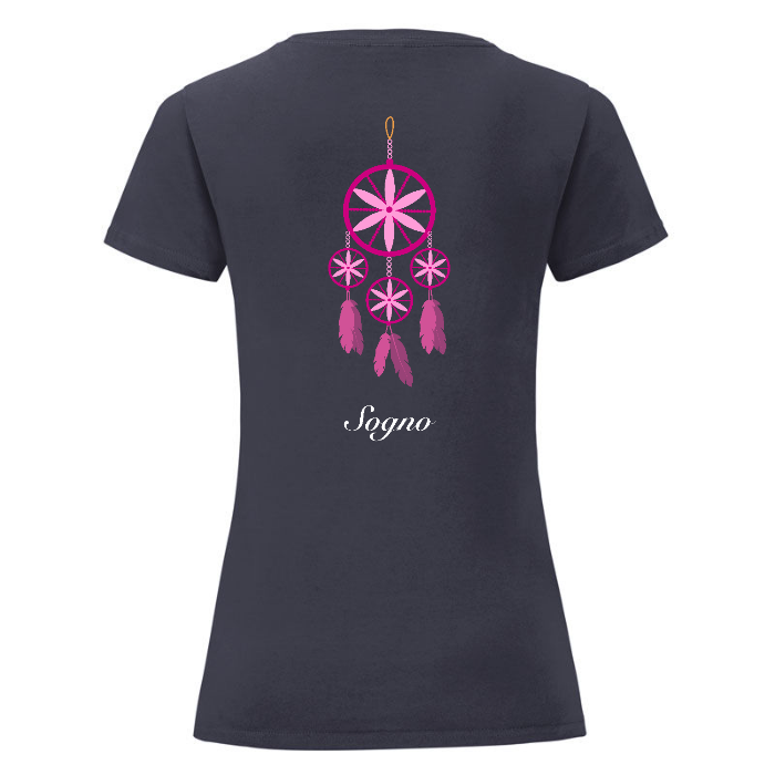 T-Shirt Donna Nera - Sogno