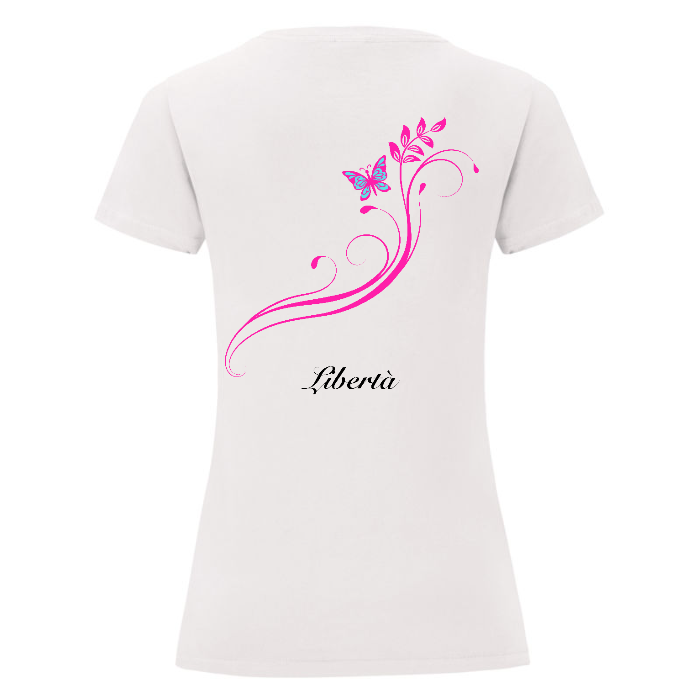 T-Shirt Donna Bianca - Libertà